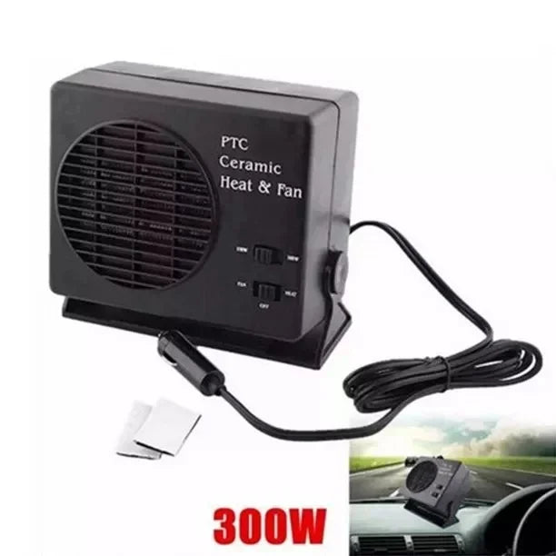 12V Ceramic Car Heater Fan With Auto Thermostat Defroster And Demister
