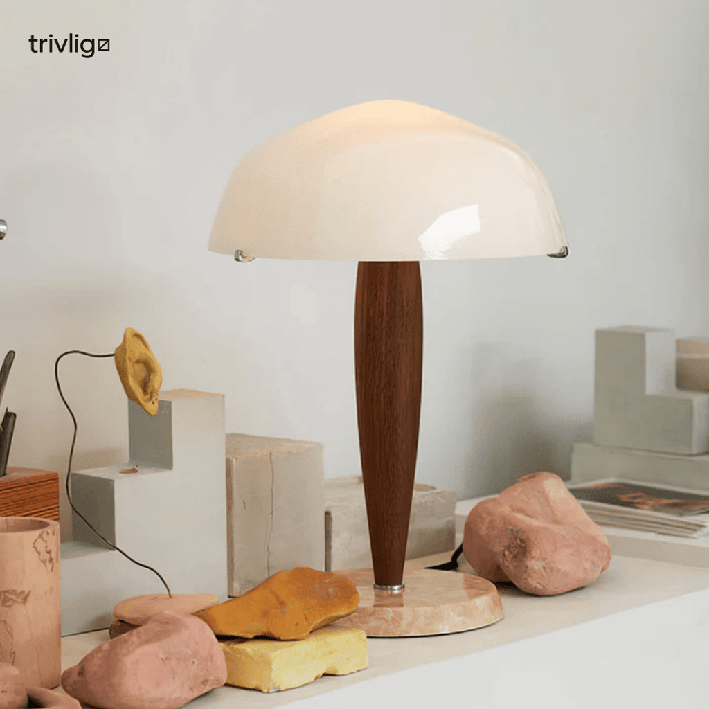 NovaNook Vintage Table Lamp For Warm Ambient Bedside Lighting