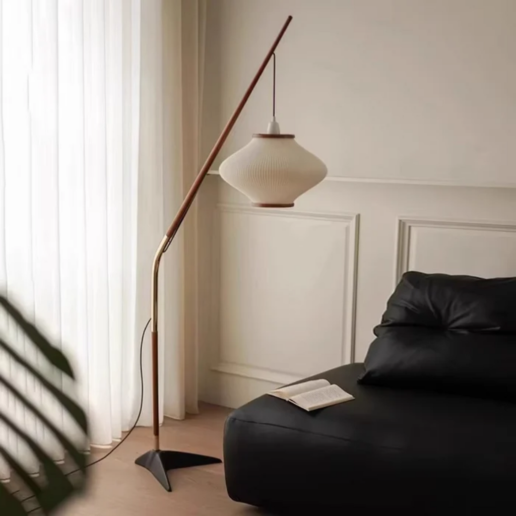 Draven Iron Floor Lamp in Medieval Style for Warm Ambience