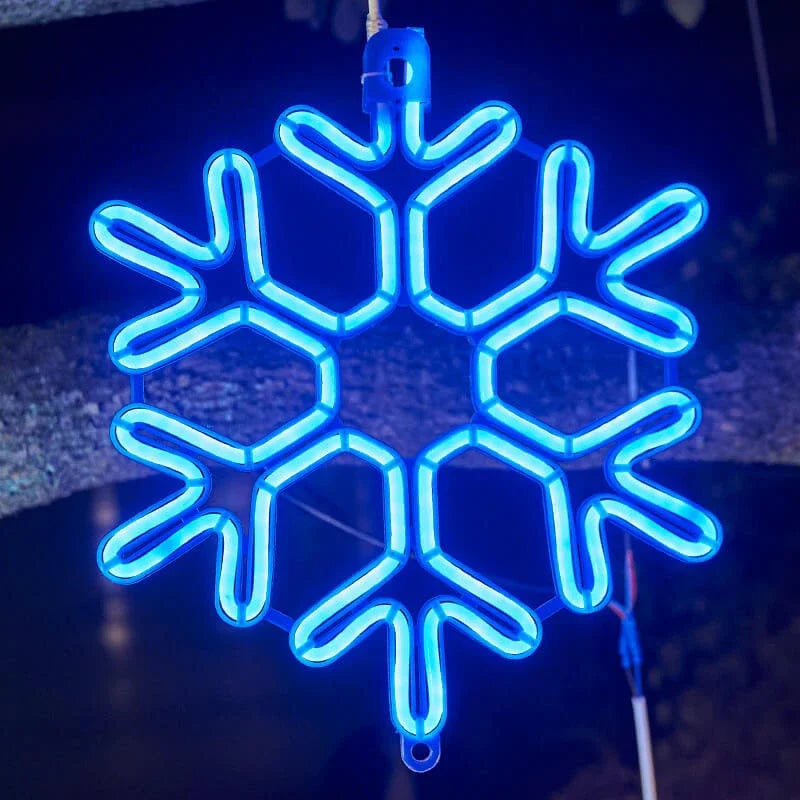 ریسه چراغ LED طرح دانه برف برای تزئینات زمستانی فضای باز