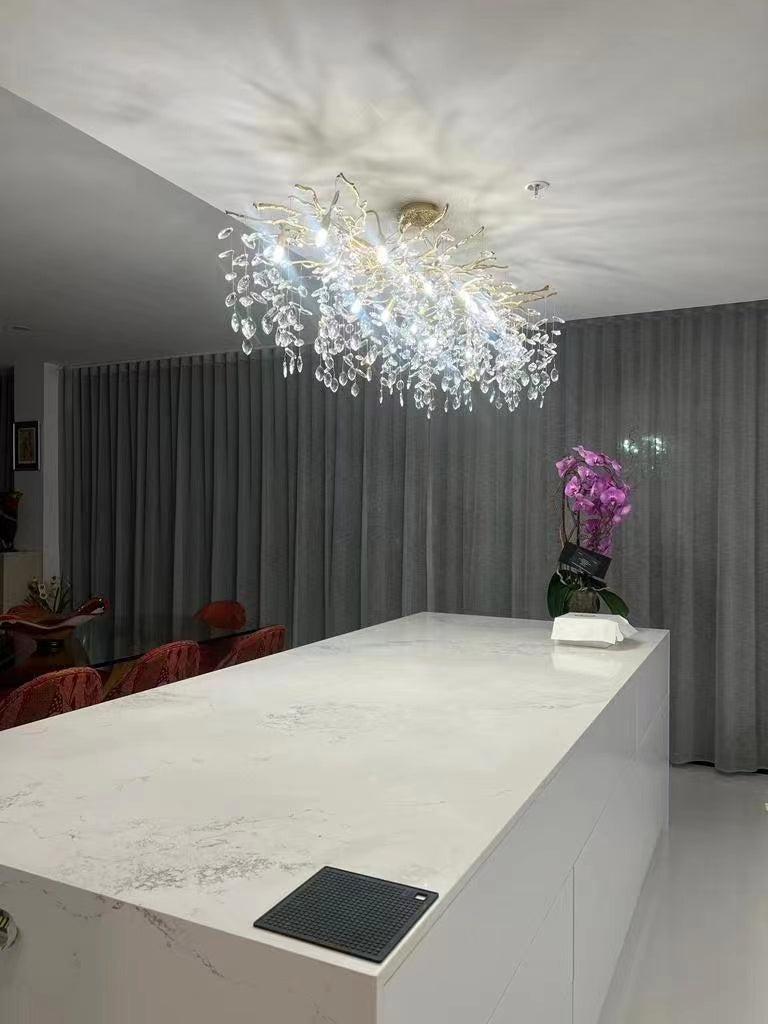 Lampadario a Bracci in Cristallo Stile Francese per Case Moderne