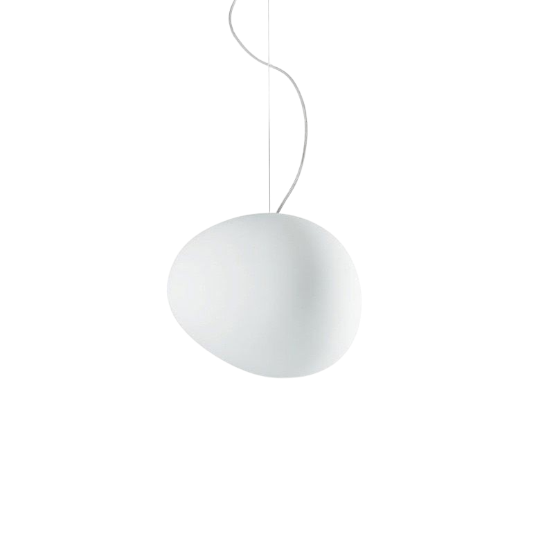 Lampa wisząca Caelia ze szkła dmuchanego ręcznie o organicznych, poetyckich kształtach