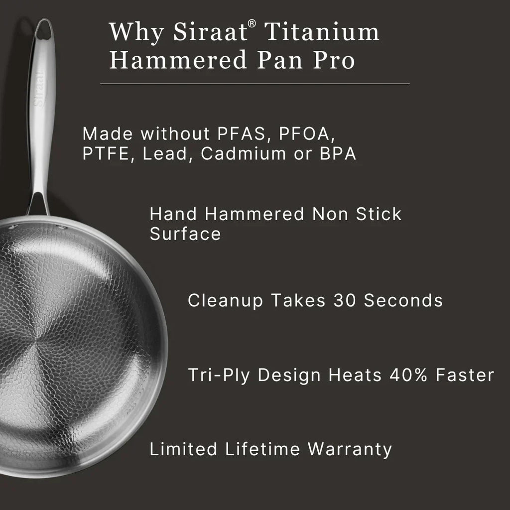 Titanium Hammered Pan Pro Standard
