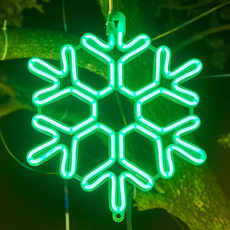 ریسه چراغ LED طرح دانه برف برای تزئینات زمستانی فضای باز