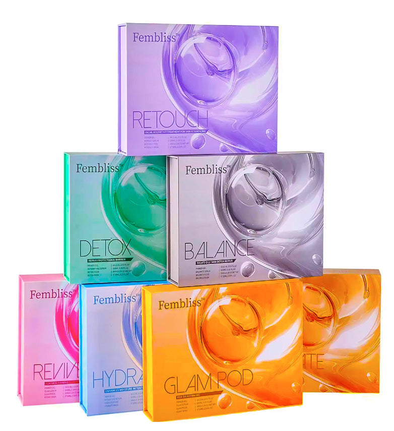 LumaPods Special Edition 6In1 CO2 Oxygen Facial Gel Kit Anti-Aging Hydration Radiance