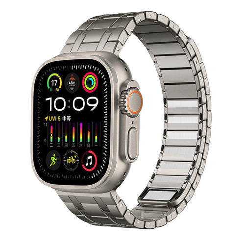 Apex Buzlu Paslanmaz Çelik Manyetik Kordon Apple Watch için