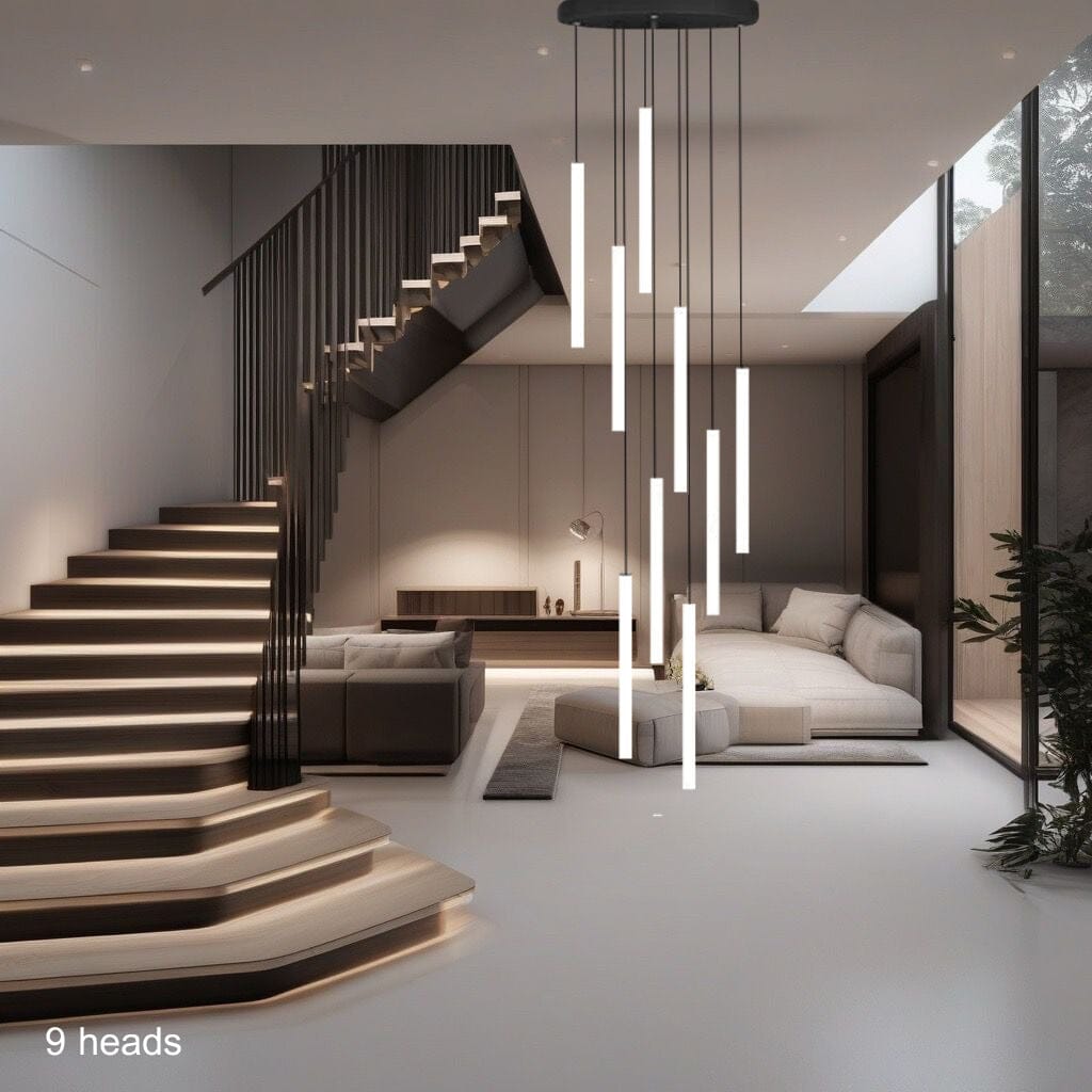 Lyra Staircase LED Chandelier for Modern Homes and Spaces