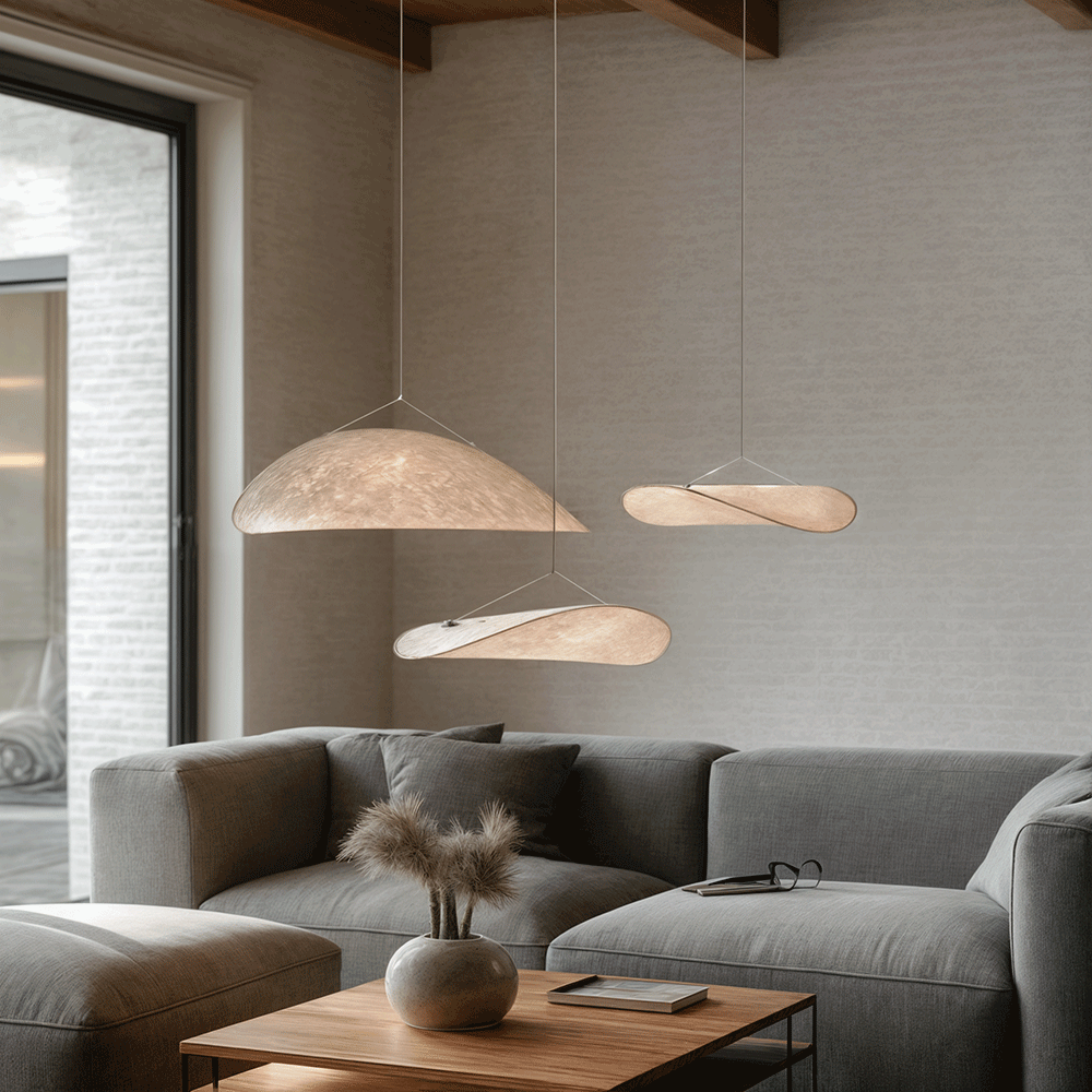 Candelabru Lynea Nordic Silk Leaf cu iluminare LED