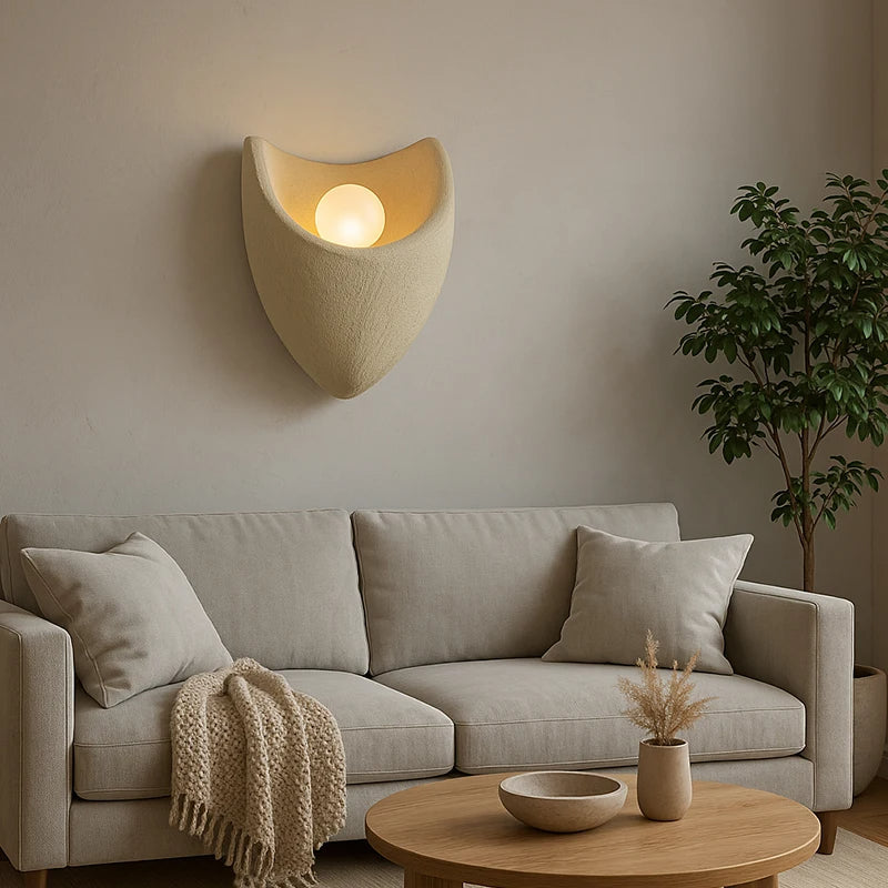 Lumenova | Resin wandlamp in Noordse stijl voor slaapkamers en cafés