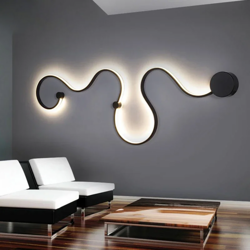 Aurelium Glowwall Moderne LED-Wandleuchte für Schlafzimmer und Wohnzimmer