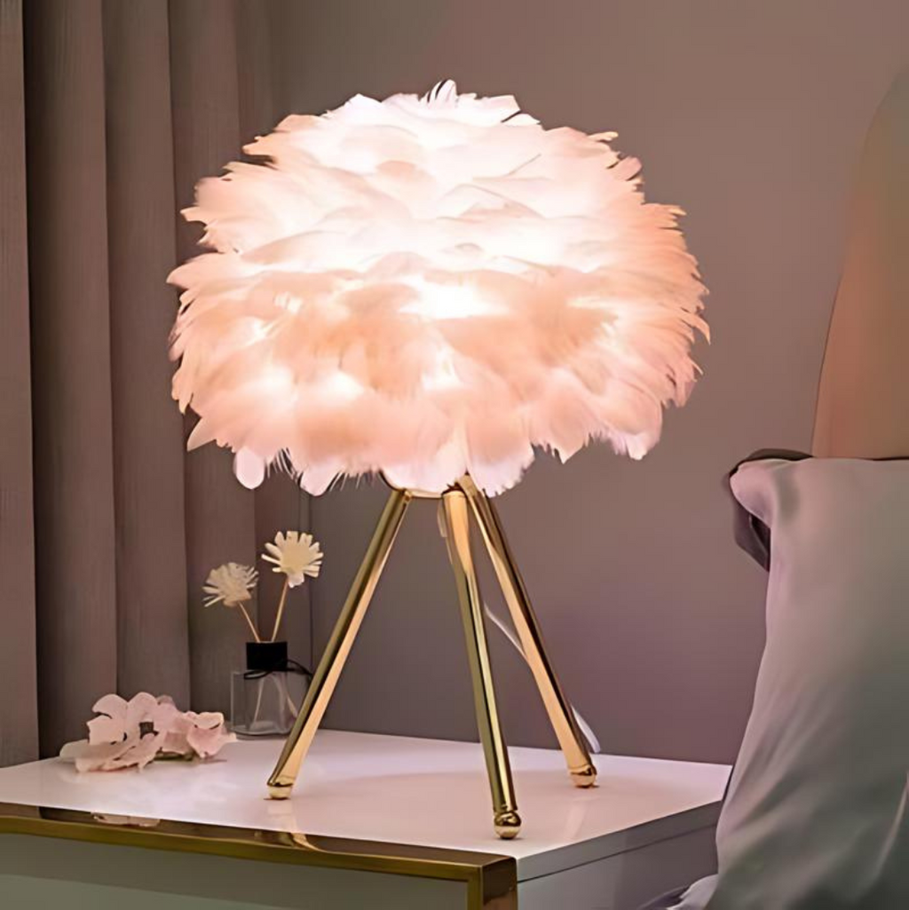 AuroraFeather Tischlampe für Wohnzimmer und Büros