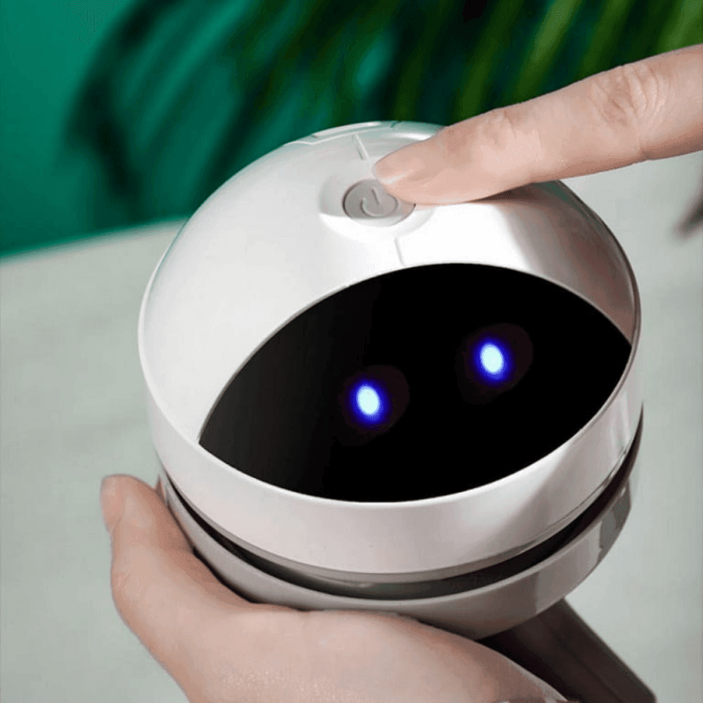 Desk Vacuum Robot USB Rechargeable for Easy Dust Cleanup