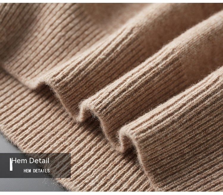 Maglione Kestrel in 100% Lana Australiana con Mezza Cerniera per un Comfort Lussuoso
