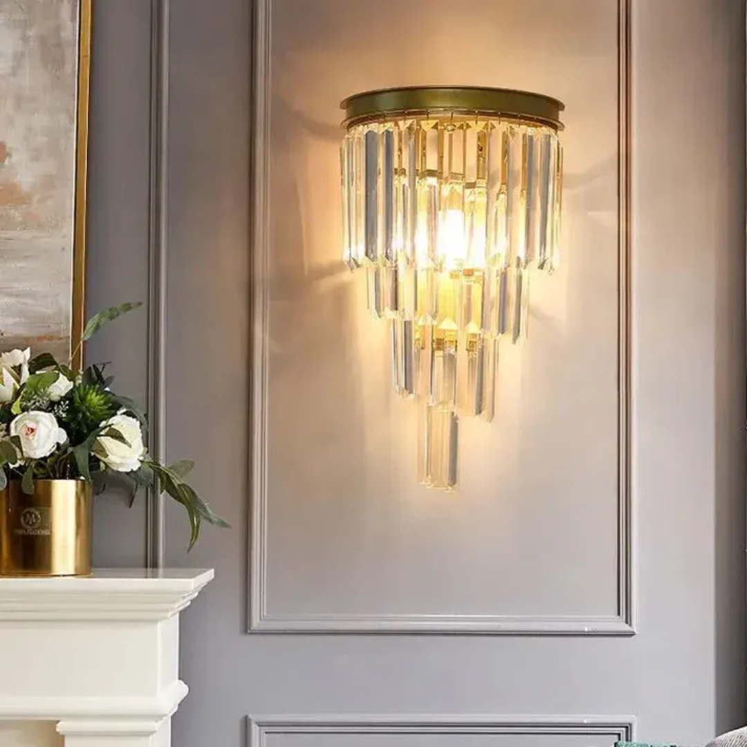 Nástěnná lampa Nyara s teplým LED světlem pro vnitřní atmosféru