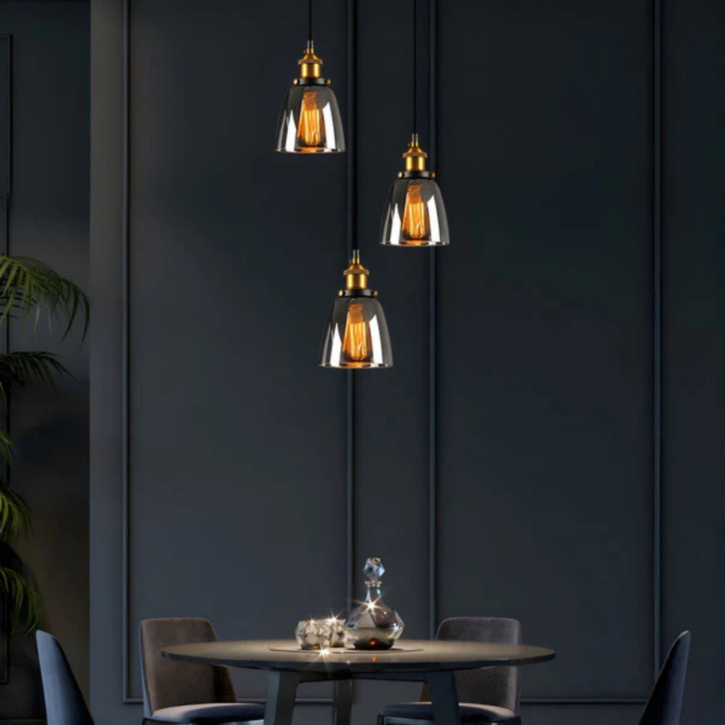 Aurelia Vintage Glass Pendant Light for Dining Table | Derinex