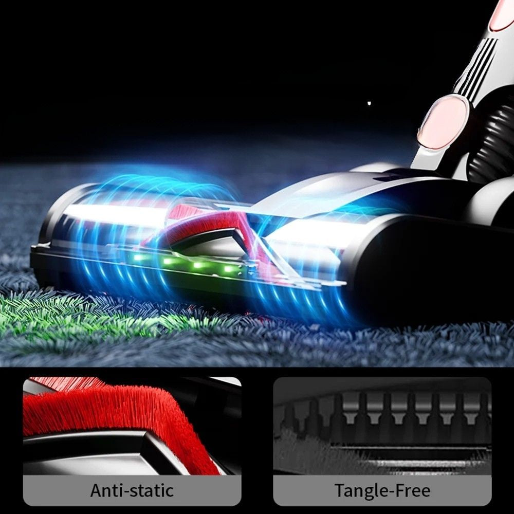 AeroNova 650W Bezdrátový vysavač s LED displejem a sacím výkonem 55 kPa