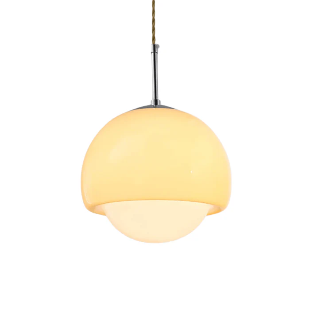 Auralia Bauhaus Glas-Kugel-Pendelleuchte für Esstisch