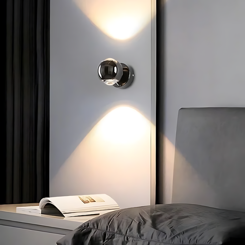 چراغ دیواری LED نوواپالس با قابلیت چرخش ۱۸۰ درجه برای اتاق‌های نشیمن