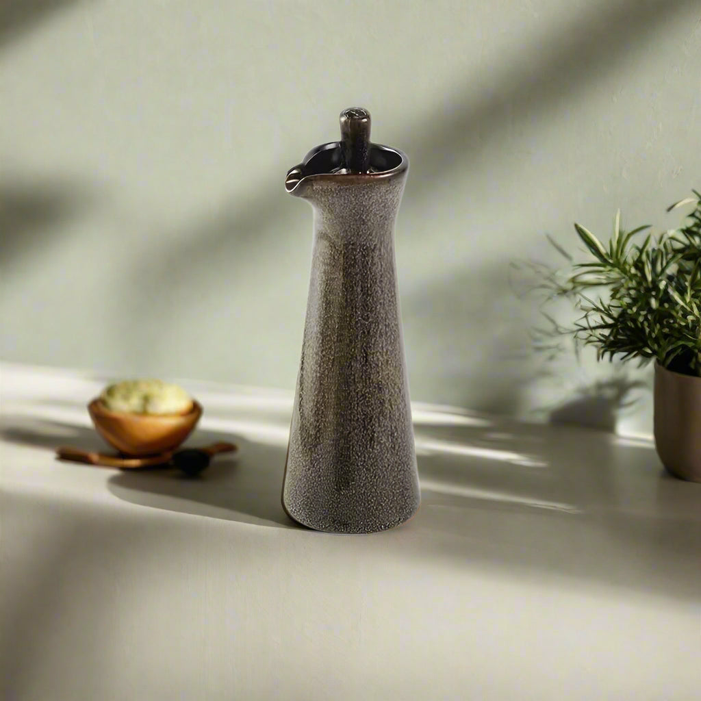Ceramic Condiment Bottle With Japanese-Inspired Design