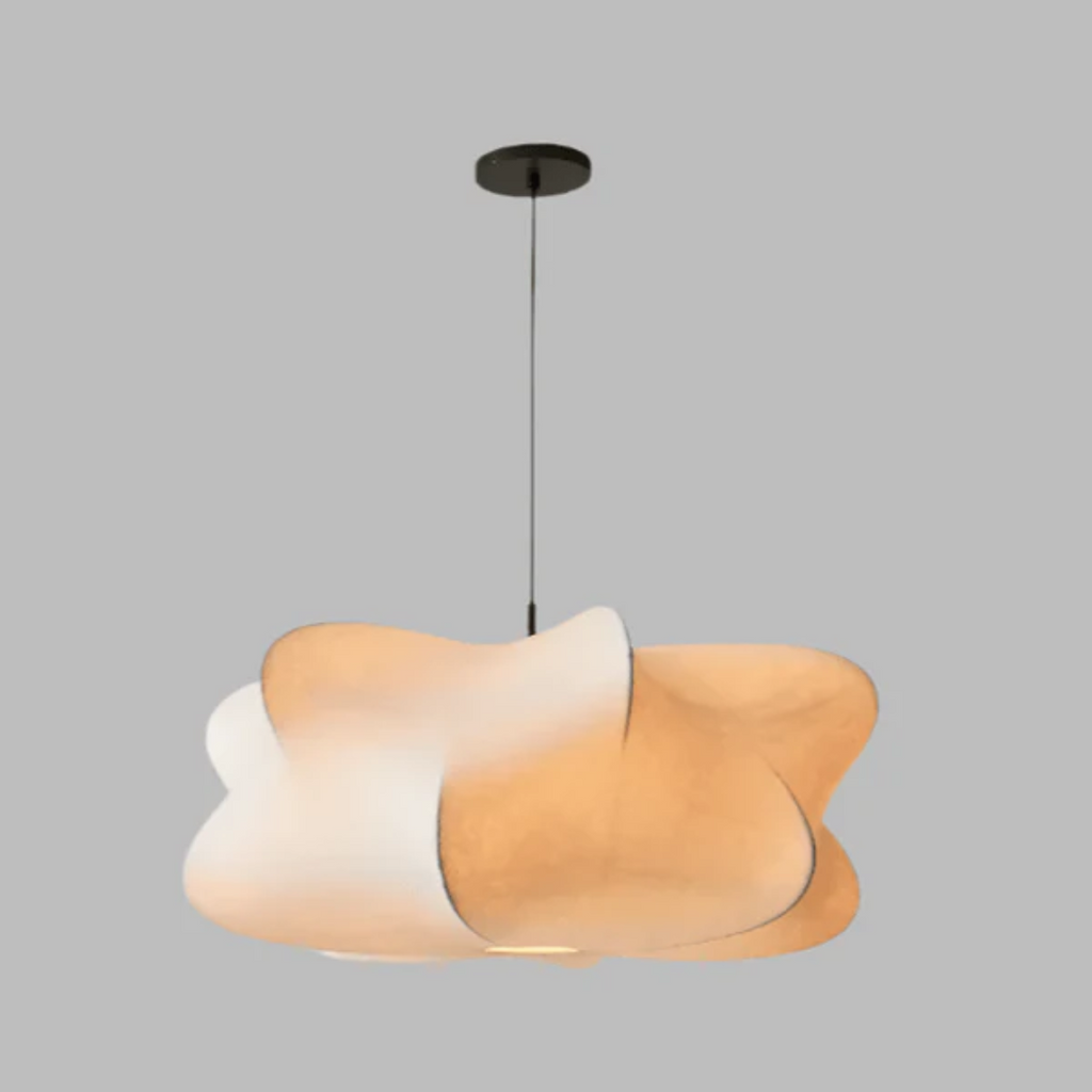 Lámpara colgante japonesa Soraine Wabi-Sabi para comedor