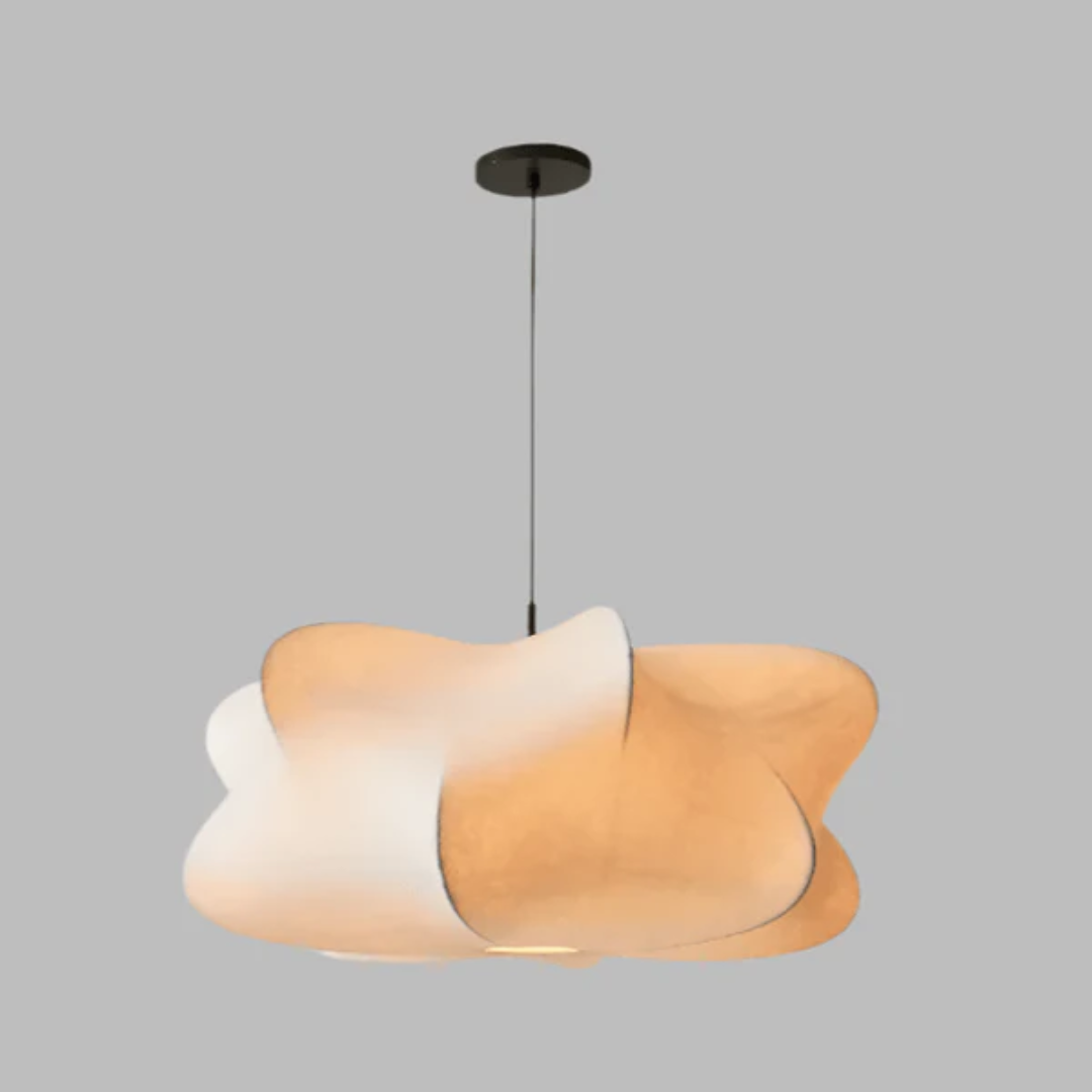 Lámpara colgante japonesa Soraine Wabi-Sabi para comedor