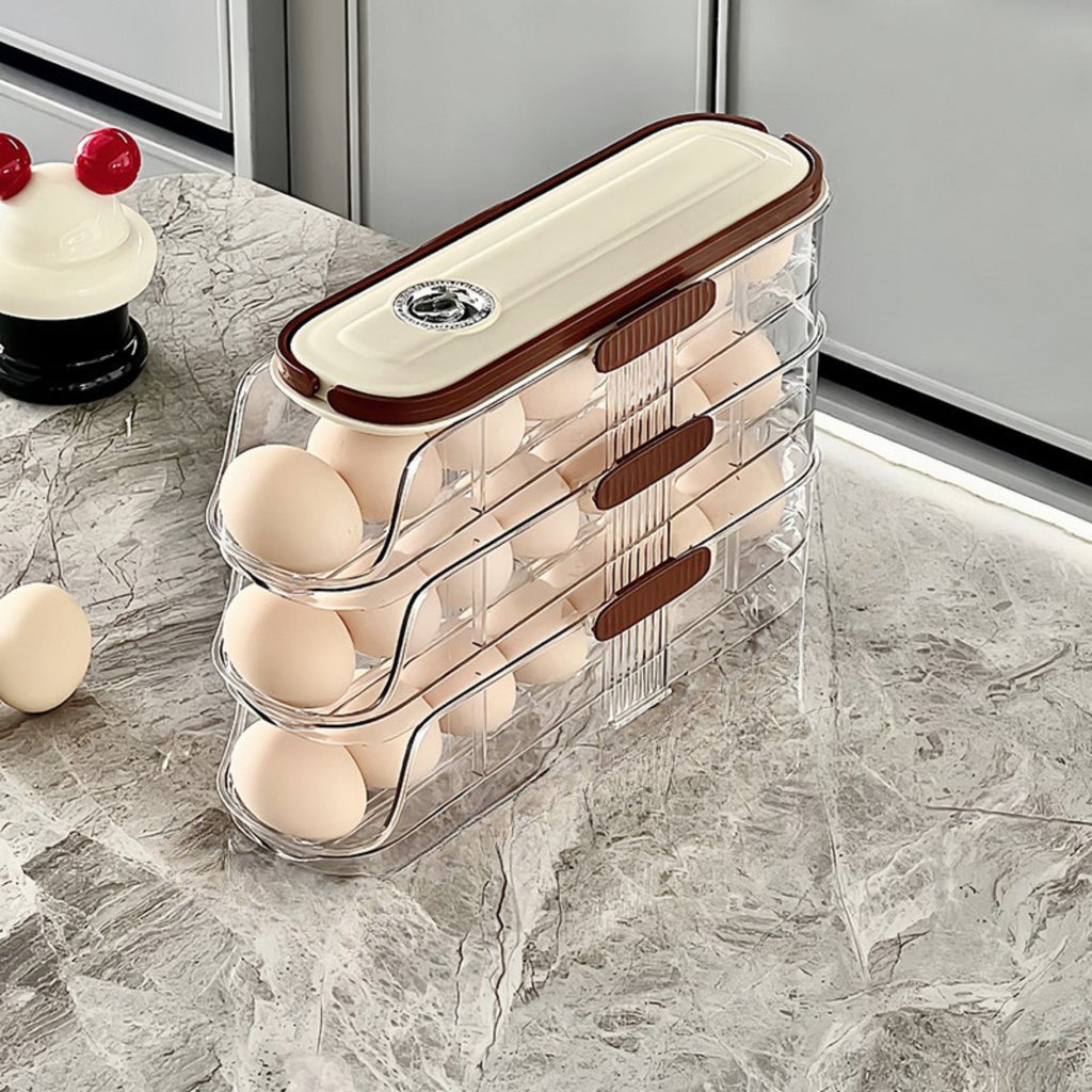 جا تخم‌مرغ یخچال اتوماتیک EggFlow با طراحی درب جانبی جمع‌وجور