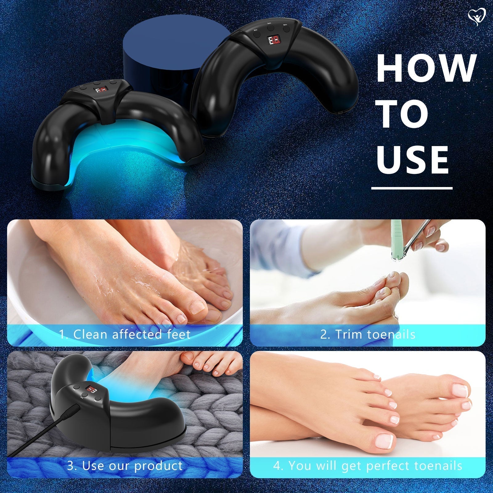Toenail Fungus Light Therapy for Multiple Toenails