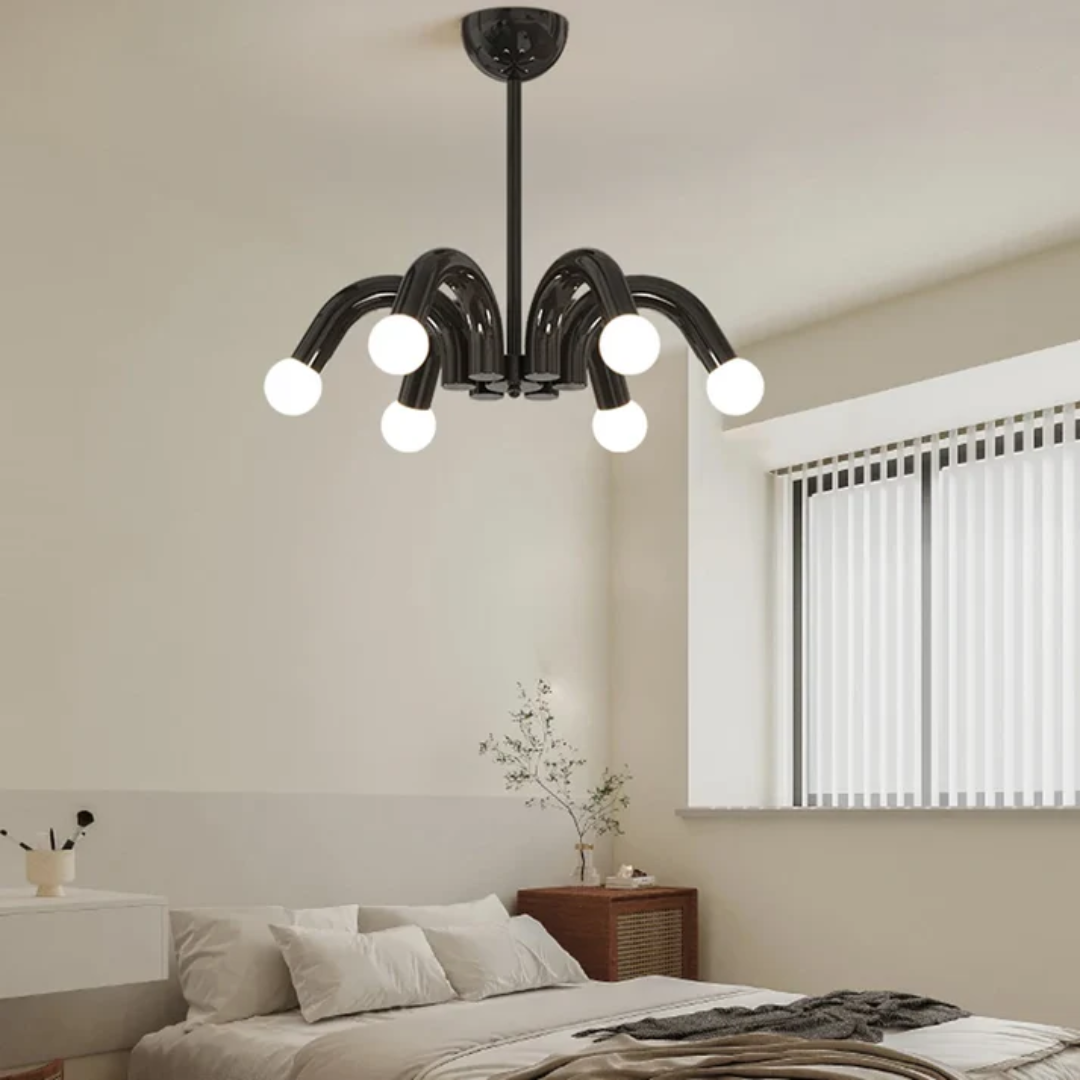 Lampa sufitowa LED ściemnialna LumaNova do sypialni z ambientowym światłem