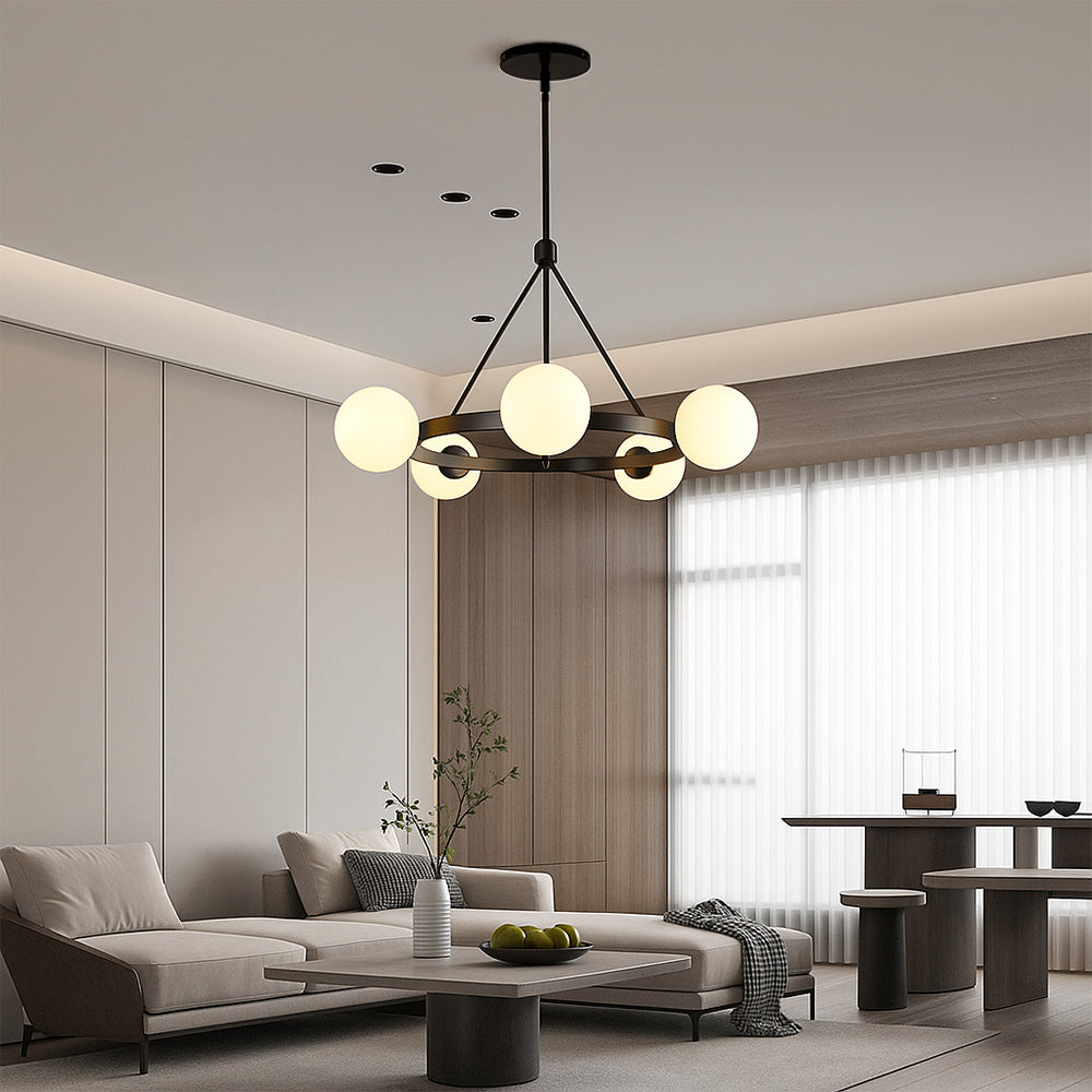 Lyra Nordic Five-Light Ceiling Chandelier For Dining Rooms