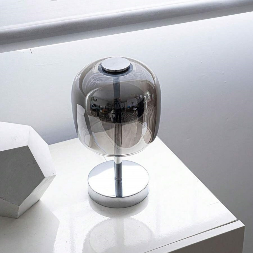 AstraLume Table Lamp With Dimmable LED Glass Shade
