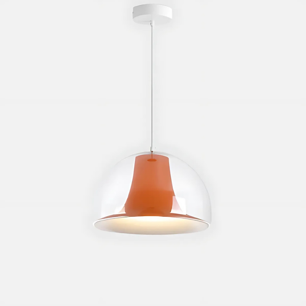 Aurelia halbkreisförmige Glas-Pendelleuchte für Esszimmer