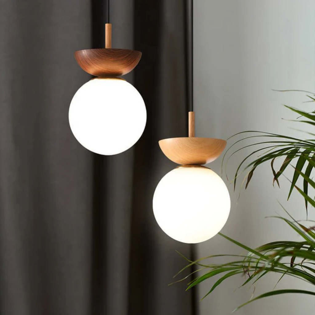 LyraLumen Japanese Dining Pendant Light With Three Color Temperatures