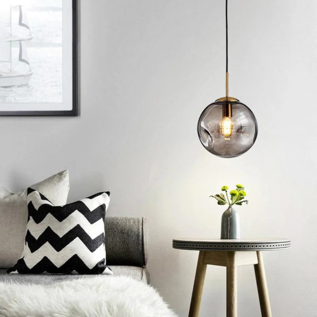 Lumenra Glass Globe Pendant Light for Dining Table