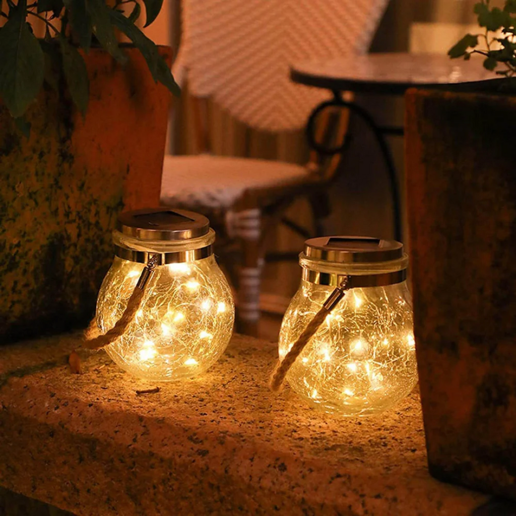 AuroraLeaf Bezdrátová solární zahradní lampa Vodotěsná a energeticky úsporná