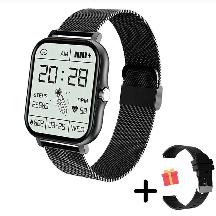 Smartwatch z funkcją rozmów Bluetooth i monitorem aktywności dla mężczyzn i kobiet