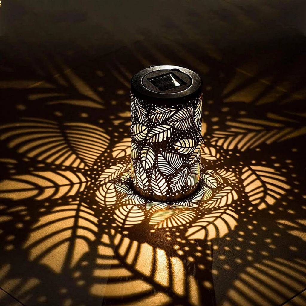 SylvaLeaf Solar Path Light | Leaf Motif Garden Lamp