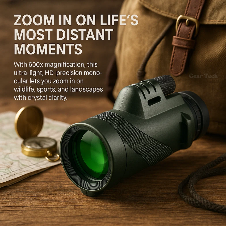 TrailPeak 600x Ultra Zoom monokulár s HD čočkou pro turistiku