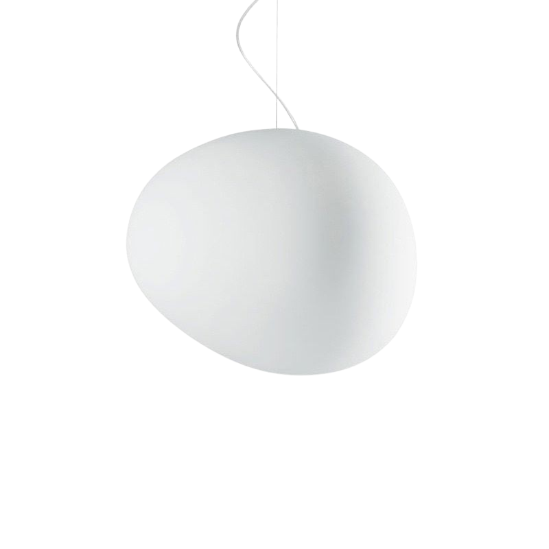 Lampa wisząca Caelia ze szkła dmuchanego ręcznie o organicznych, poetyckich kształtach