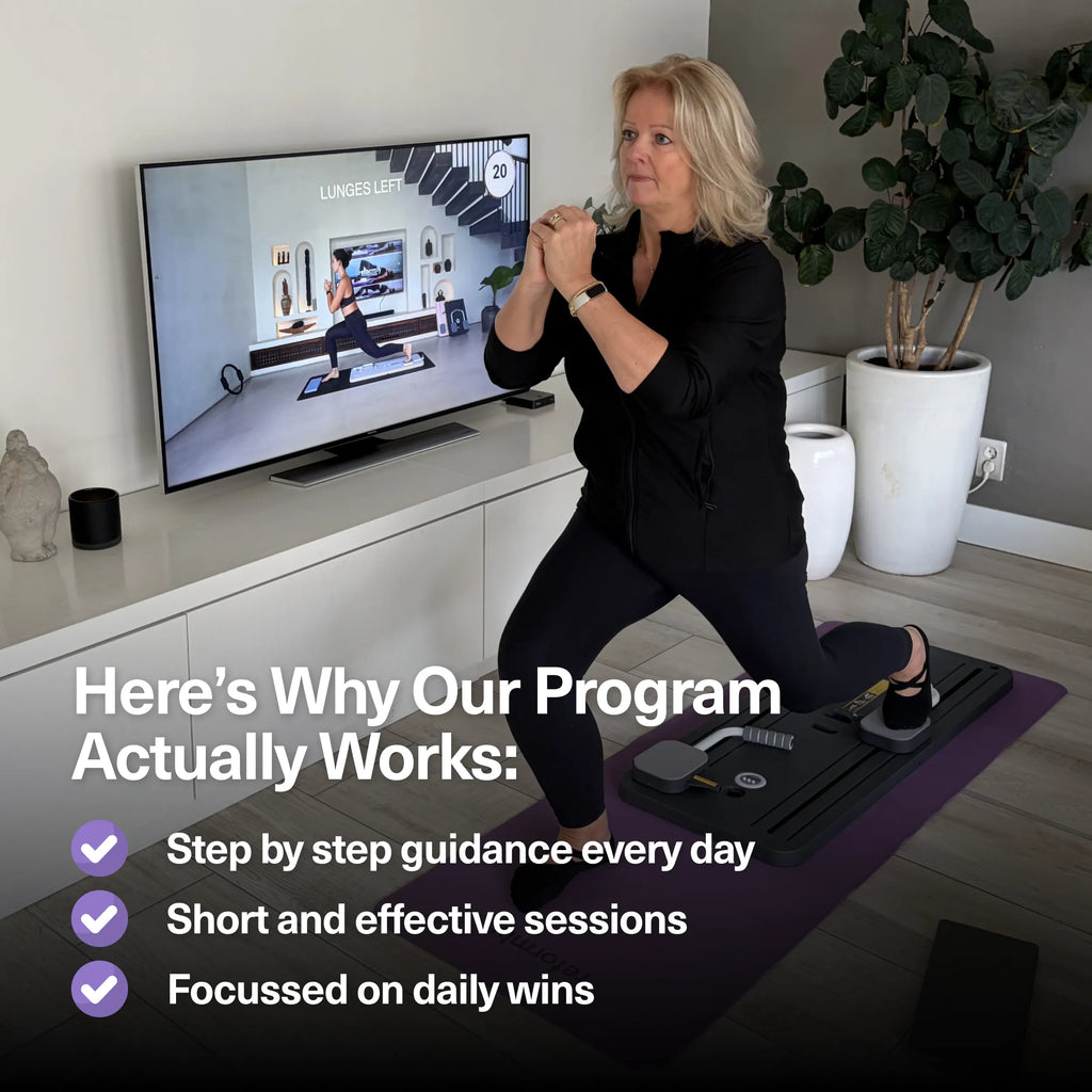 FlexBoard Přenosná skládací cvičební deska na pilates s držadlem pro přenášení