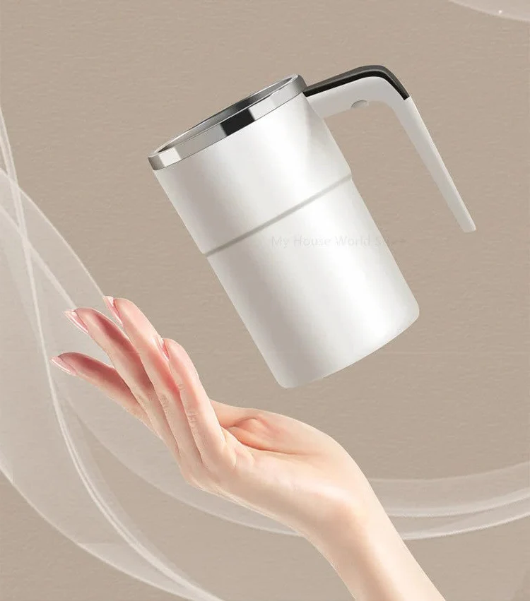 Wiederaufladbarer selbstrührender Kaffeebecher mit magnetischer Rotation für müheloses Brühen