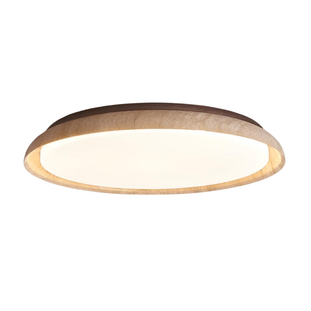 Caldra Travertine LED Retro Ceiling Light for Japandi Interiors