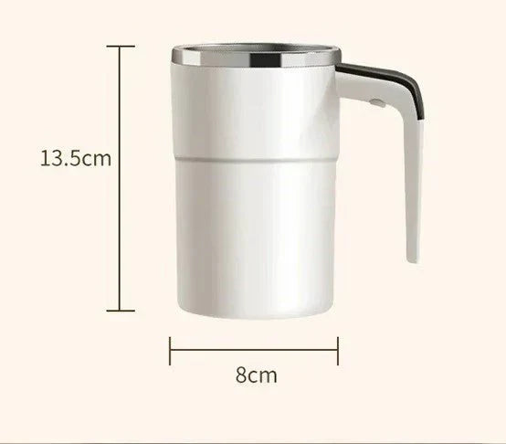 Wiederaufladbarer selbstrührender Kaffeebecher mit magnetischer Rotation für müheloses Brühen