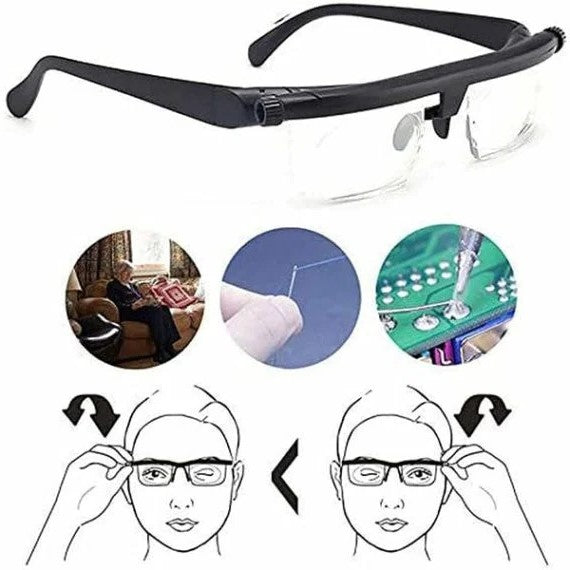 OptiFlex Adjustable Focus Glasses For Reading And Driving