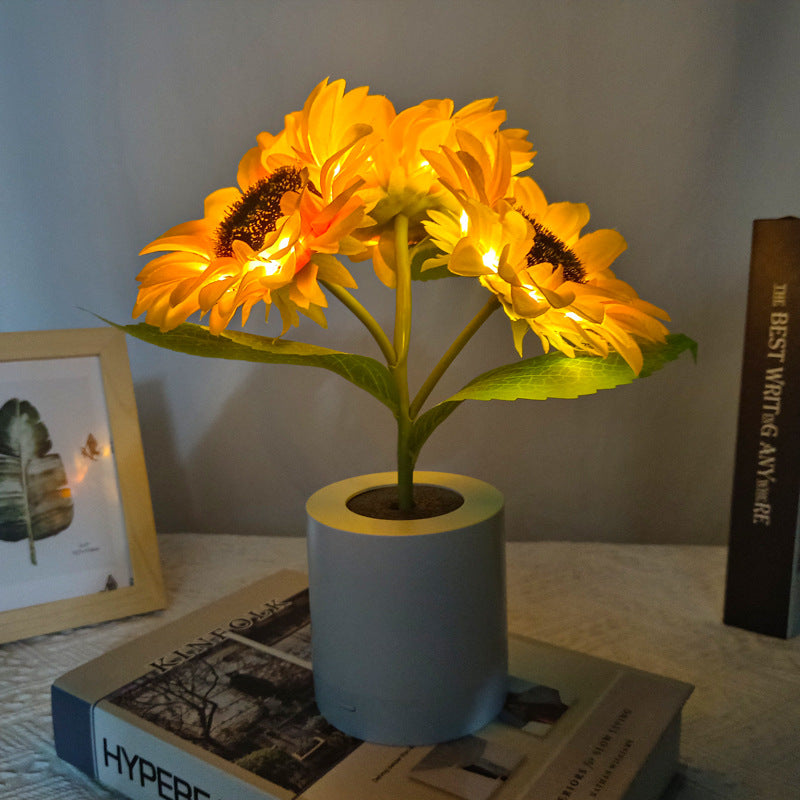 SolFlora Bloom Light Jasna Lampa LED inspirowana słonecznikiem