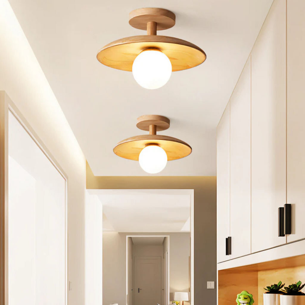 چراغ سقفی گرد LED اوریون وود برای اتاق خواب‌ها از لومینیا