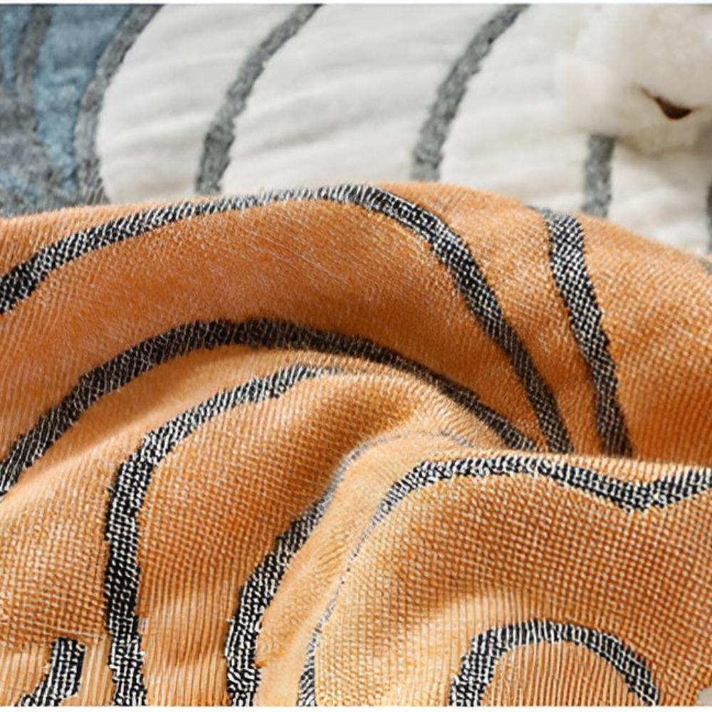 Scallop Pattern Cotton Blanket for Soft Breathable Comfort