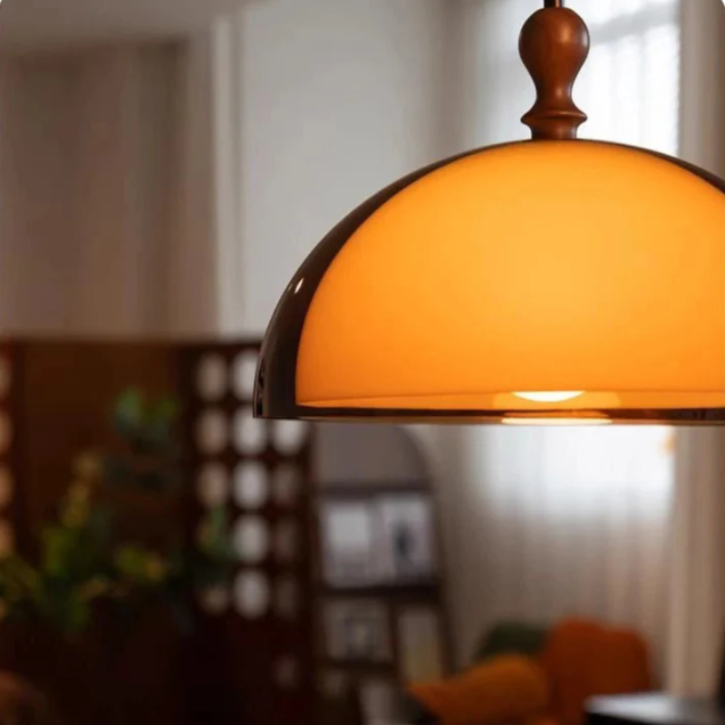 Asterra moderní hnědé LED závěsné svítidlo pro jídelní stoly