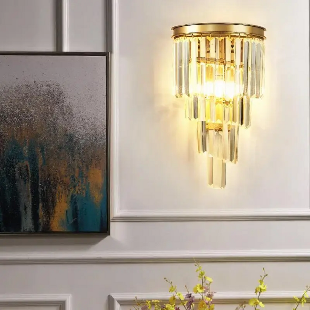 Nástěnná lampa Nyara s teplým LED světlem pro vnitřní atmosféru