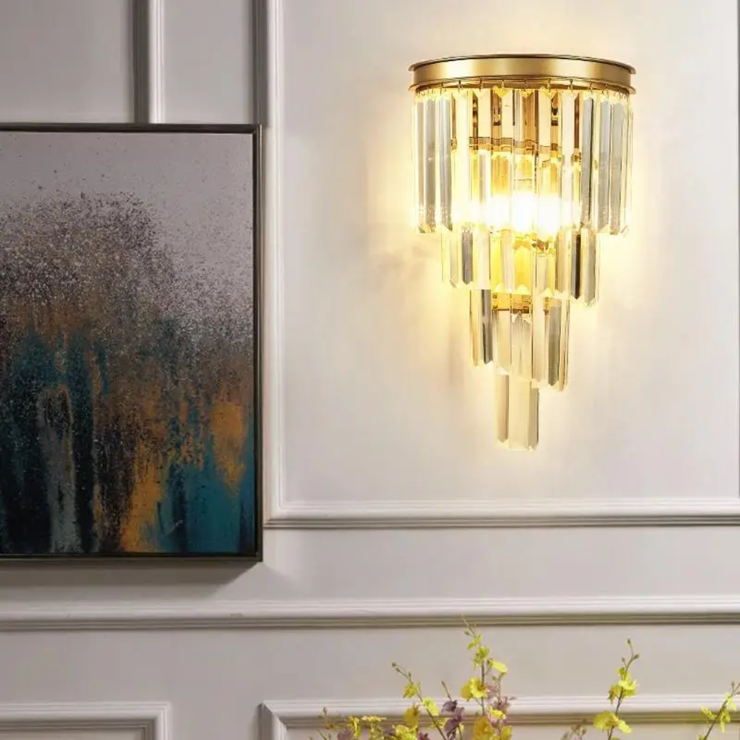 Nástěnná lampa Nyara s teplým LED světlem pro vnitřní atmosféru