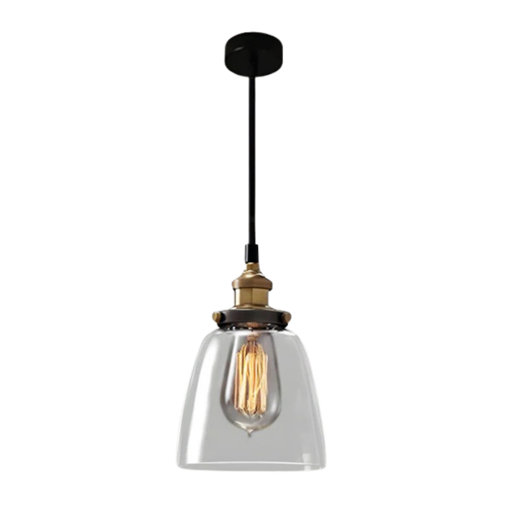 Vellora Vintage Glass Pendant Light for Dining Rooms and Living Spaces